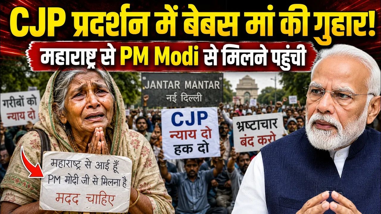 CJP Protest: महाराष्ट्र से जंतर मंतर पहुंची बेबस मां, महिला ने सुनाई दर्द भरी कहानी, अड़ी एक जिद पर