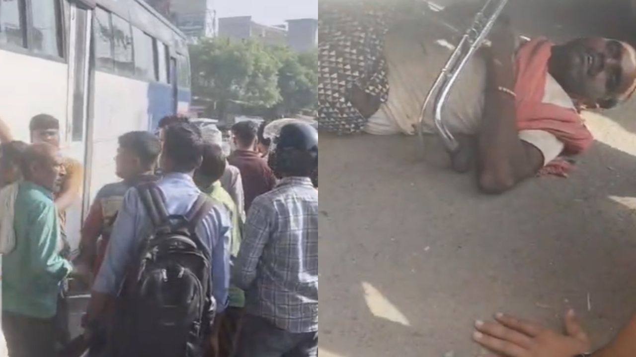 अवैध बसों का खेल जारी, सड़क पर फिर हुआ हादसा; साइकिल सवार गंभीर घायल