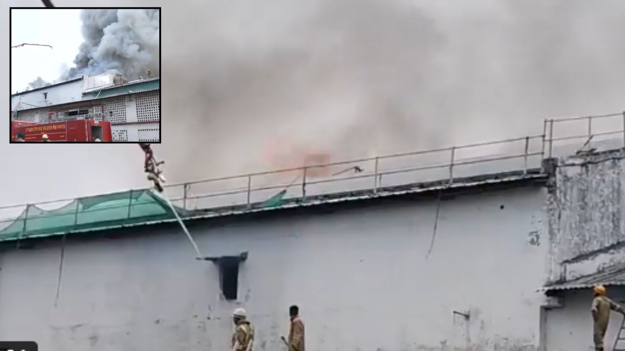 लखनऊ में फिर आग का तांडव, कोल्ड स्टोरेज धू-धू कर जला, आसपास के घरों को तुरंत कराया गया खाली