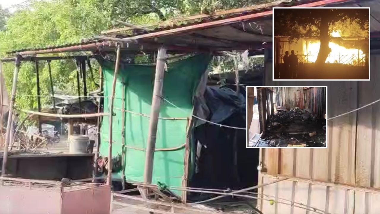 झांसी में आग का तांडव: पुलिस चौकी से उठी लपटें… भाजपा कार्यालय समेत 10 दुकानें जलकर खाक, दमकलकर्मी सिलेंडर ब्लास्ट में झुलसा