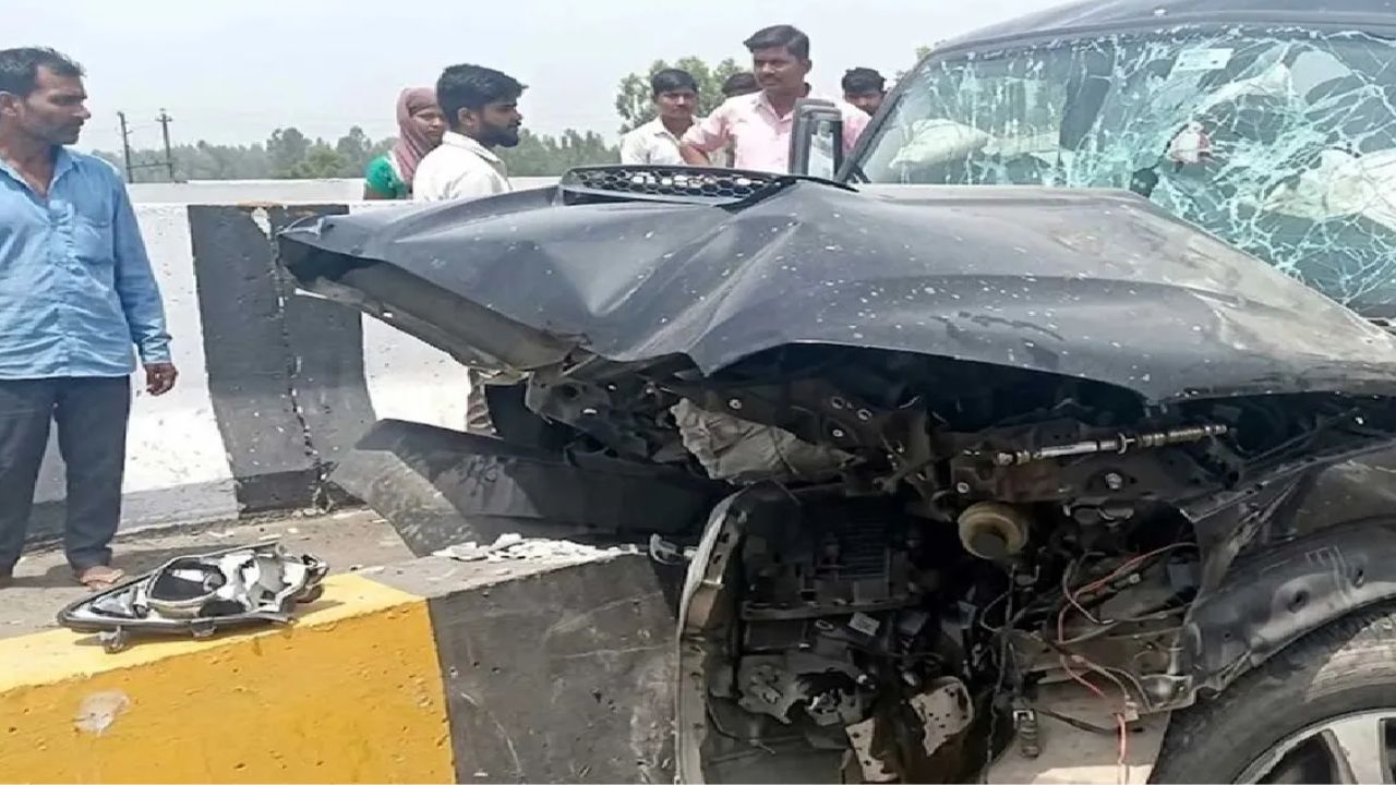 गंगा एक्सप्रेसवे पर भयानक सड़क हादसा, स्कॉर्पियो सवार 3 लोगों की दर्दनाक मौत