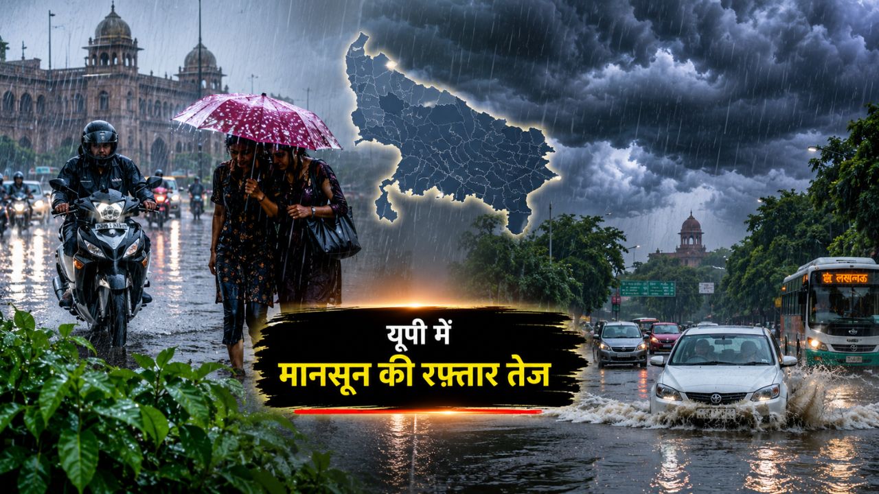 UP Weather Update: यूपी में मानसून की रफ्तार तेज, कई जिलों में बारिश के आसार, गर्मी से जल्द मिलेगी राहत