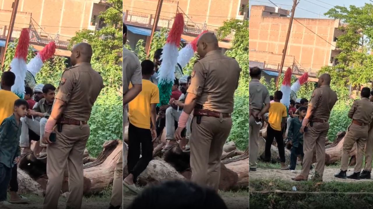 बिना होल्स्टर पिस्टल लेकर ड्यूटी? उपनिरीक्षक की लापरवाही, वीडियो वायरल