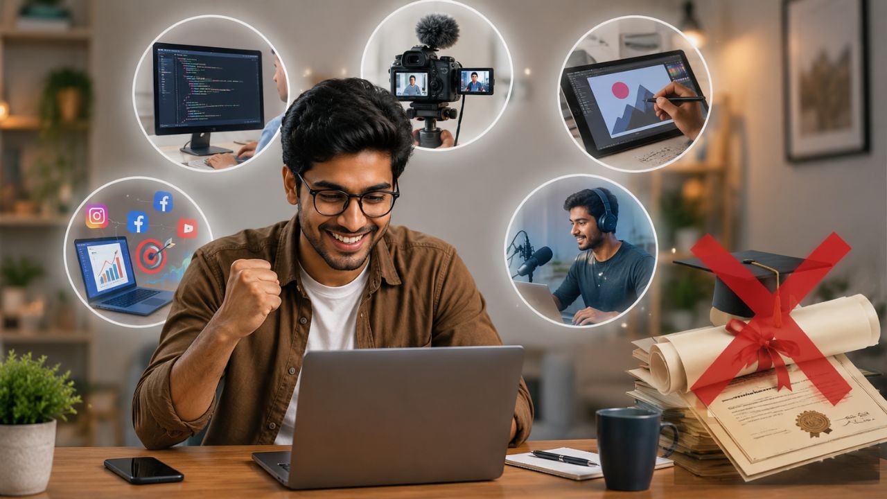 Career Trends: डिग्री की वैल्यू अब सिर्फ कागज के टुकड़े जैसी, इन 5 स्किल्स के दम पर बिना कॉलेज जाए कमाएं लाखों रुपये