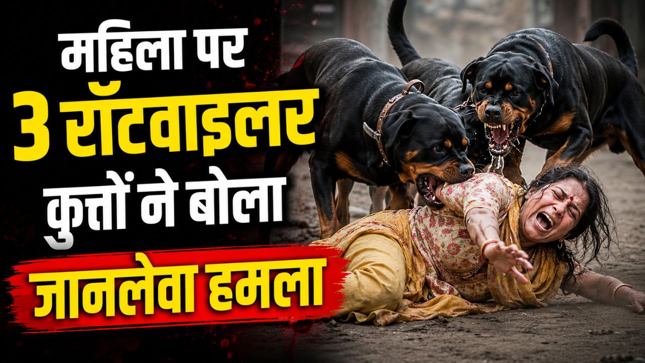 Kanpur News : महिला को घर से सड़क तक घसीट ले गए 3 खूंखार कुत्ते, जानें डिलीवरी बॉय ने क्या किया तो बची जान