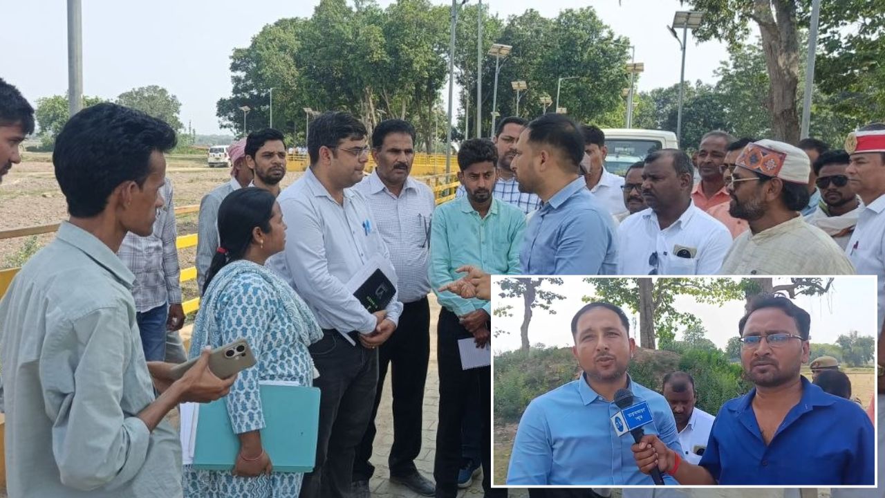 Maharajganj News: ऐतिहासिक देवदह पहुंचे डीएम गौरव सोगरवाल, पर्यटन विकास और रोड कनेक्टिविटी पर दिया जोर