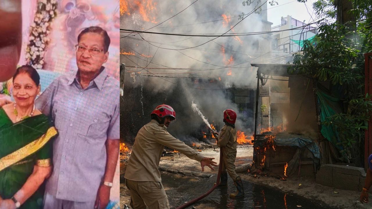 Malviya Nagar Fire | Video | बीमार पिता से मिलने आया परिवार हुआ हादसे का शिकार, एक परिवार के आठ लोगों की मौत