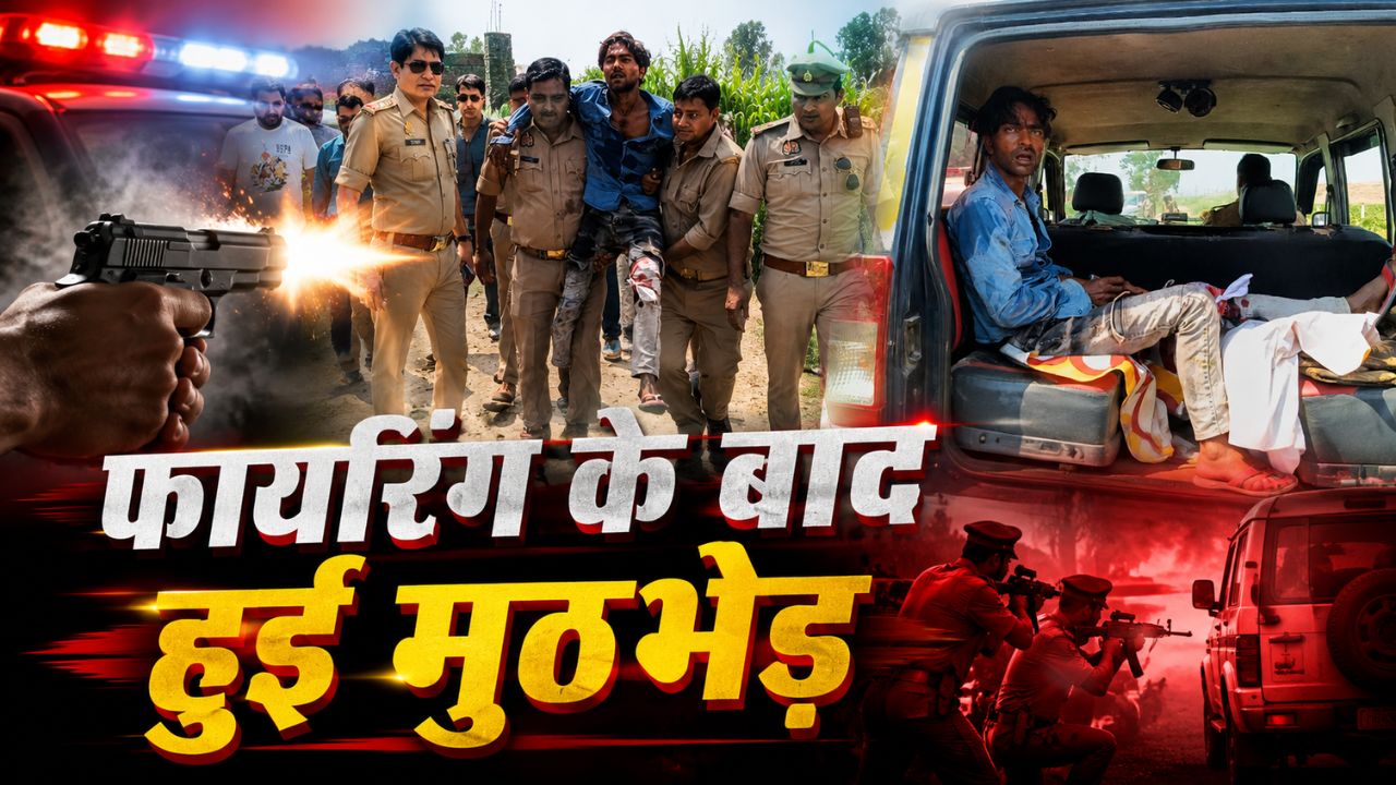 मुजफ्फरनगर में एसिड अटैक का आरोपी पुलिस हिरासत से फरार, मुठभेड़ में लगी गोली