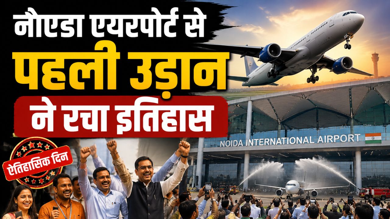 नोएडा एयरपोर्ट से पहली उड़ान ने रचा इतिहास, 172 किसानों ने भरी पहली हवाई यात्रा; किसान करेंगे सीएम योगी से मुलाकात