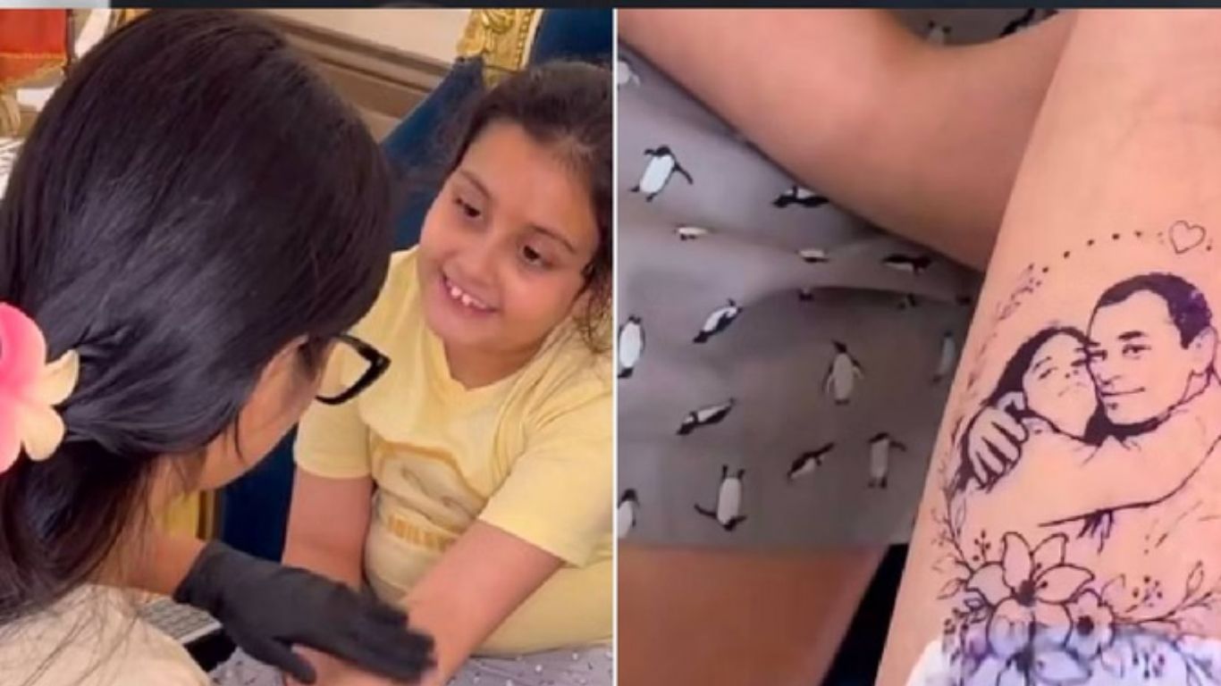 अब पापा हमेशा मेरे साथ हैं’… पिता की याद में बेटी ने हाथ पर गुदवाई तस्वीर, भावुक कर देगी तस्वीर