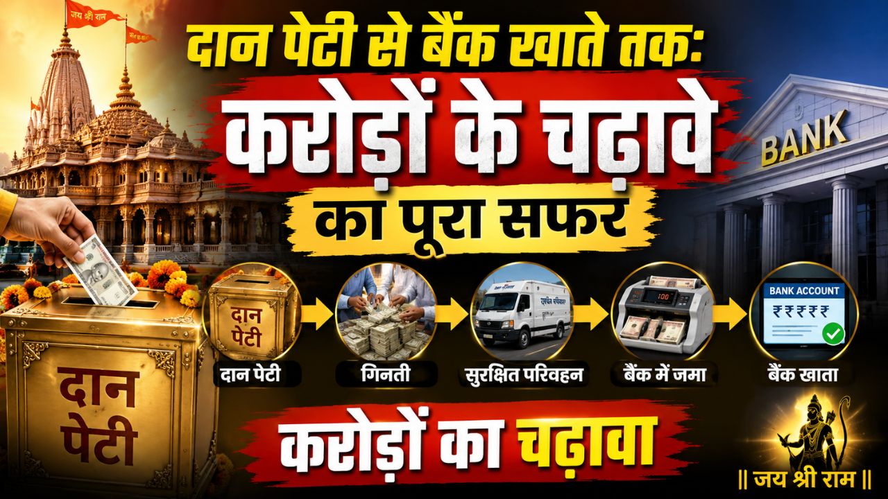 दान पेटी से बैंक खाते तक: करोड़ों के चढ़ावे का पूरा सफर, जानिए मंदिरों में पैसे की असली निगरानी कैसे होती है
