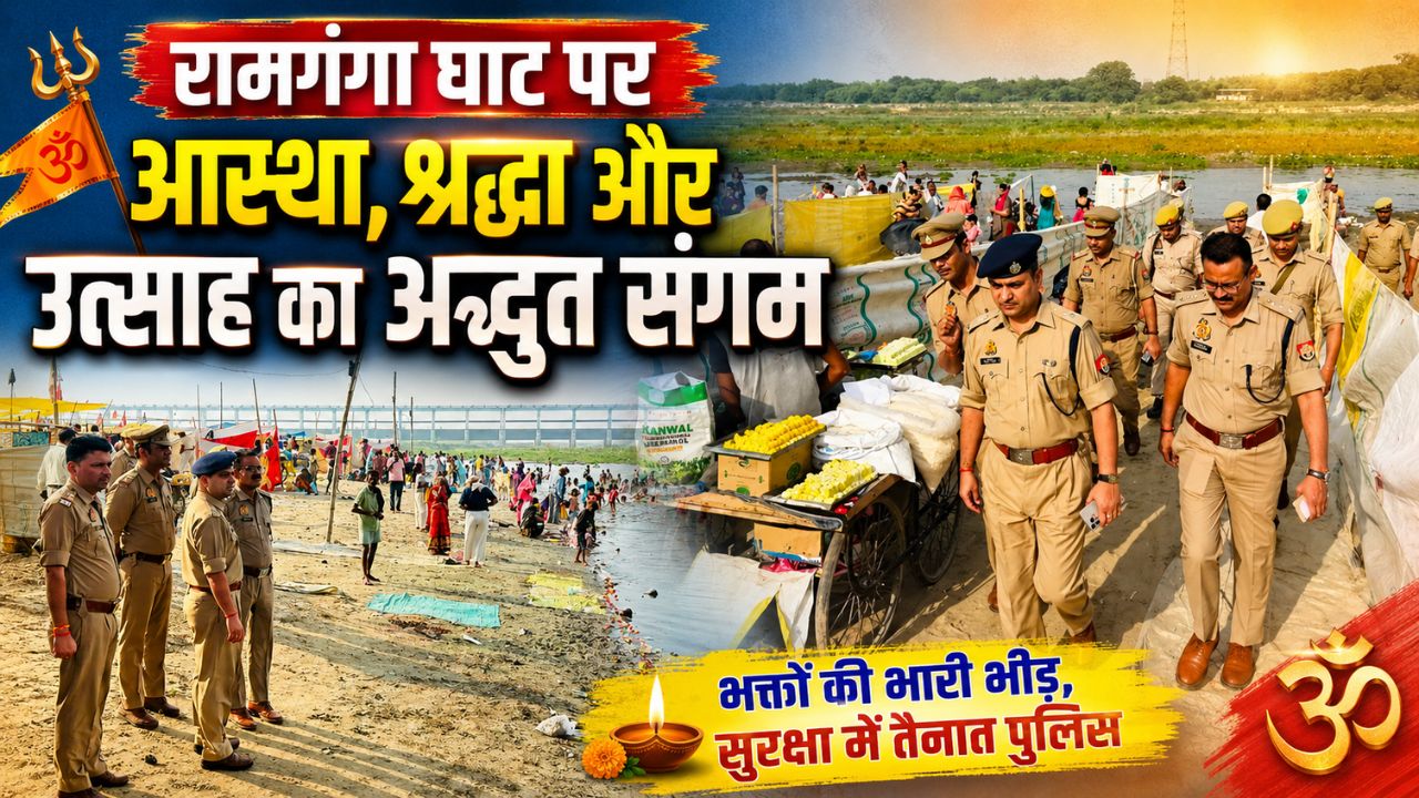 Bareilly: रामगंगा घाट में उमड़ा आस्था का सैलाब, हजारों श्रद्धालुओं ने लगाई पुण्य की डुबकी