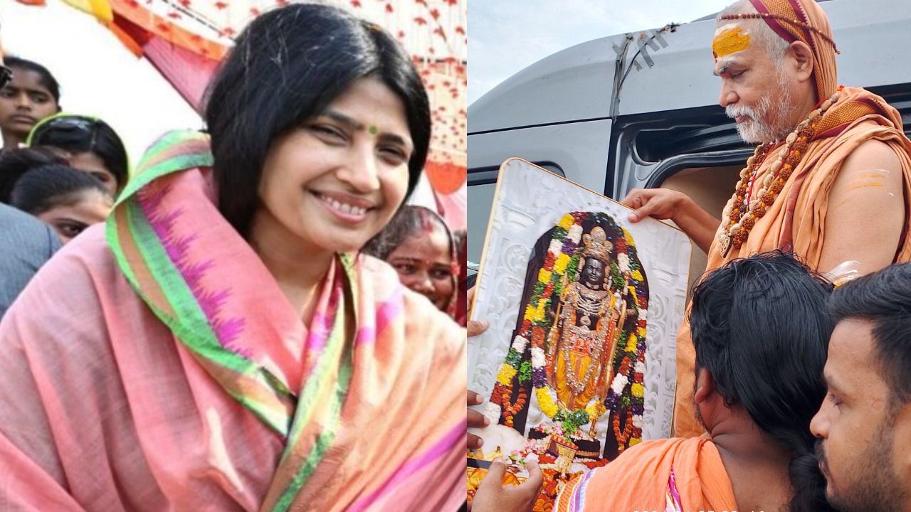 मैनपुरी में सपा सांसद डिंपल यादव ने शंकराचार्य अविमुक्तेश्वरानंद का लिया आशीर्वाद, विपक्षियों में सियासी हलचल