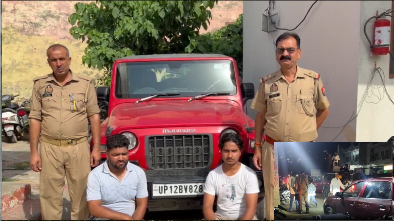मुजफ्फरनगर में थार स्टंट पर पुलिस की कार्रवाई, वायरल वीडियो के बाद स्टंटबाजों पर गिरी गाज