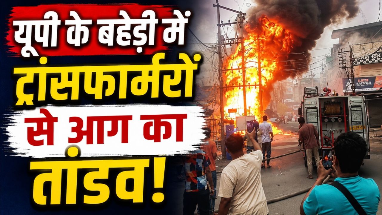 Video: बहेड़ी में धू-धू कर जले 4 ट्रांसफार्मर, बाल-बाल बचे लोग, बिजली सप्लाई ठप