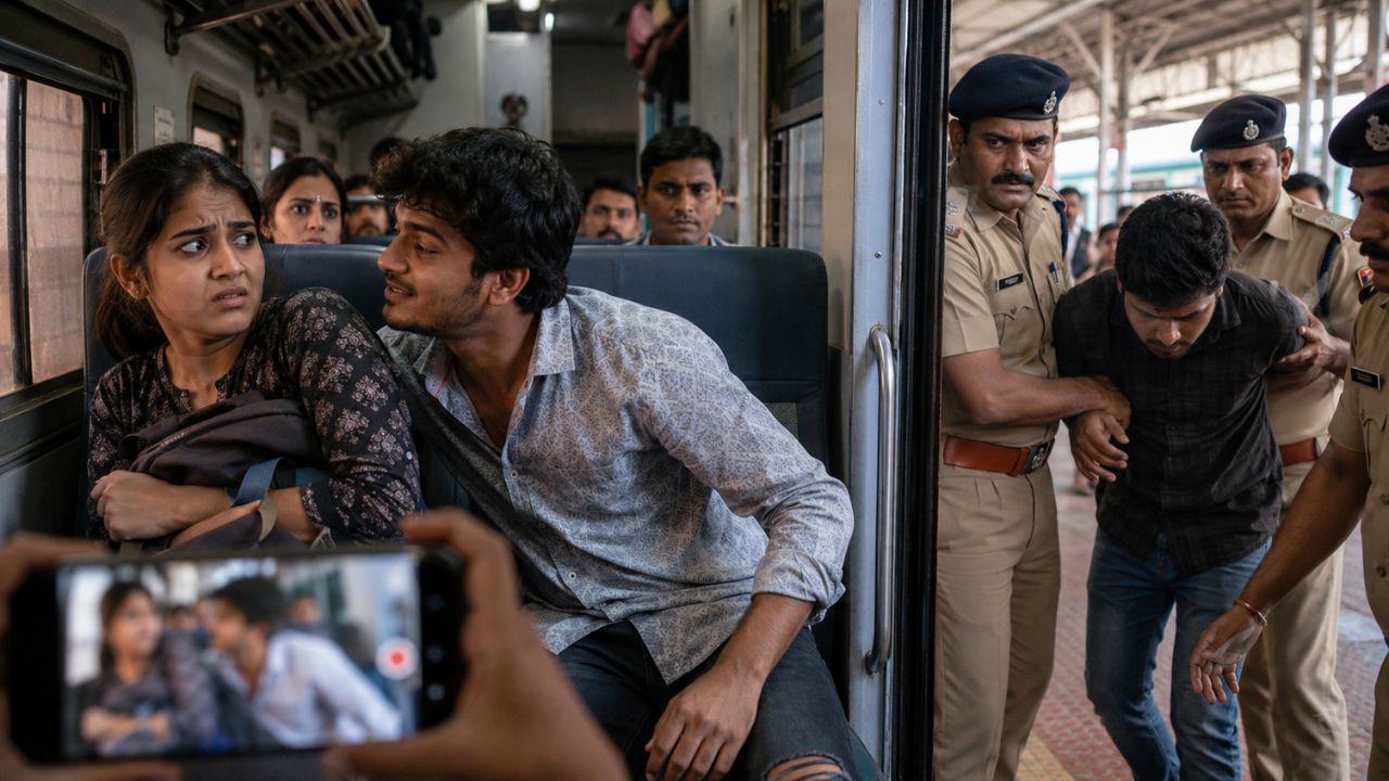 चलती ट्रेन में महिला को देखकर युवक ने की शर्मनाक हरकत, कैमरे में कैद हुआ सबकुछ… फिर RPF ने उठाया बड़ा कदम!