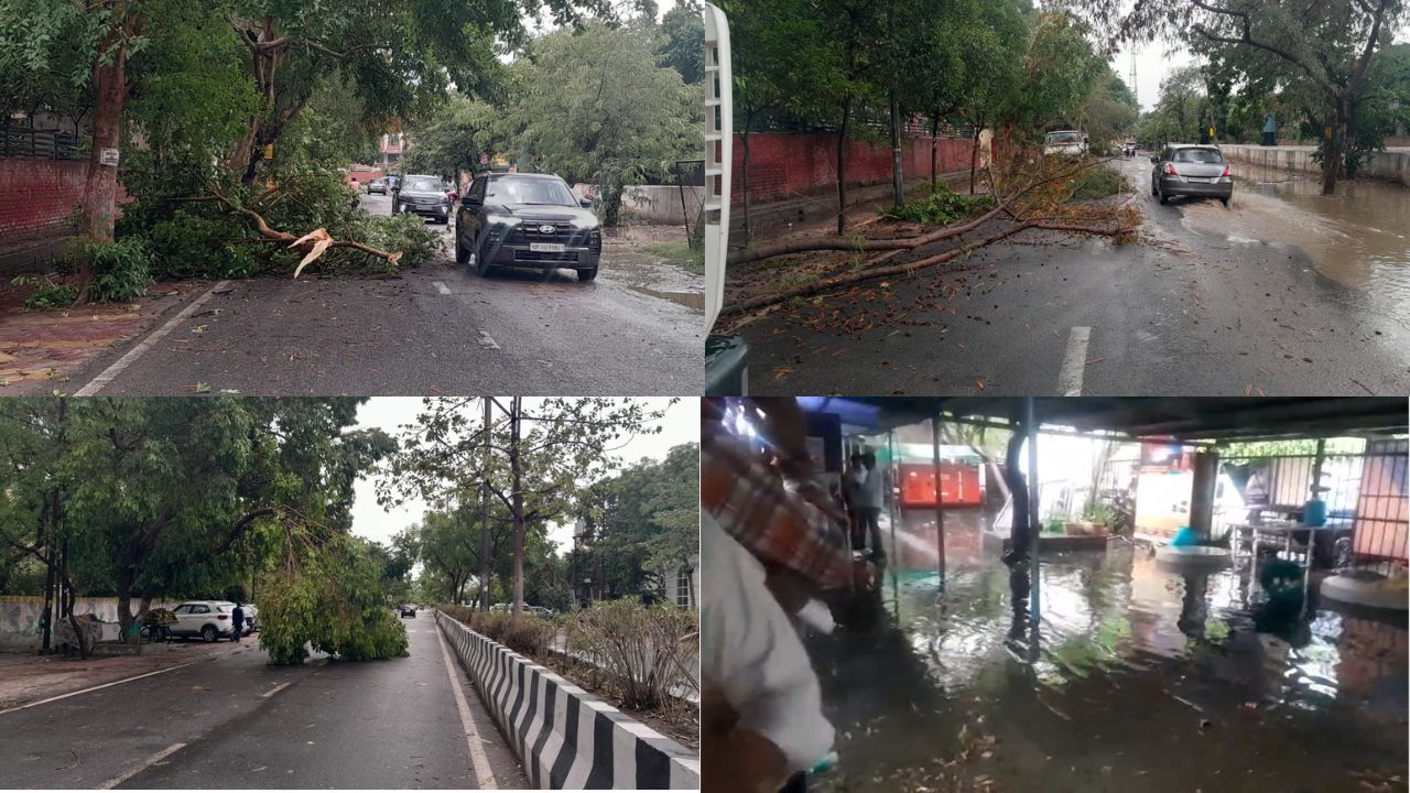 UP Weather Update: यूपी के कई जिलों में तूफानी बारिश का कहर, IMD ने जारी किया अलर्ट