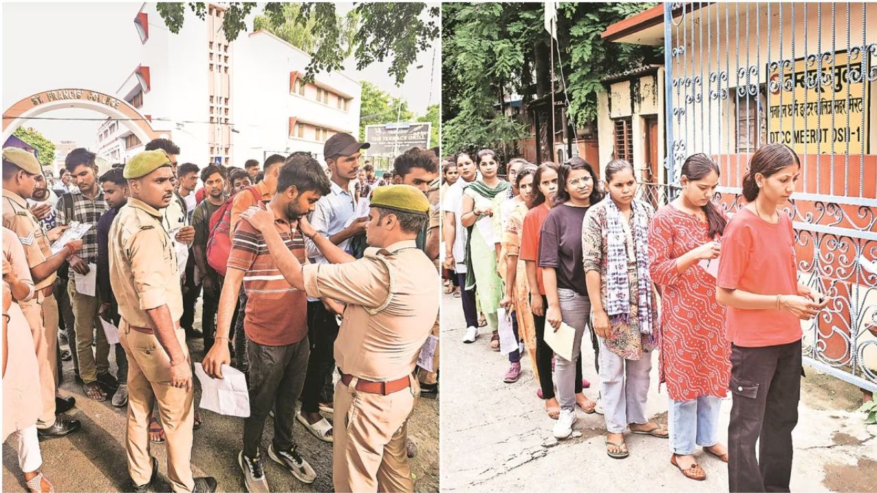 UP Police Exam 2026: पुलिस भर्ती परीक्षा के दौरान बढ़ी अभ्यर्थियों और परिजनों की मुश्किलें, देवरिया में दिखे बेहाल; जानिये क्यों