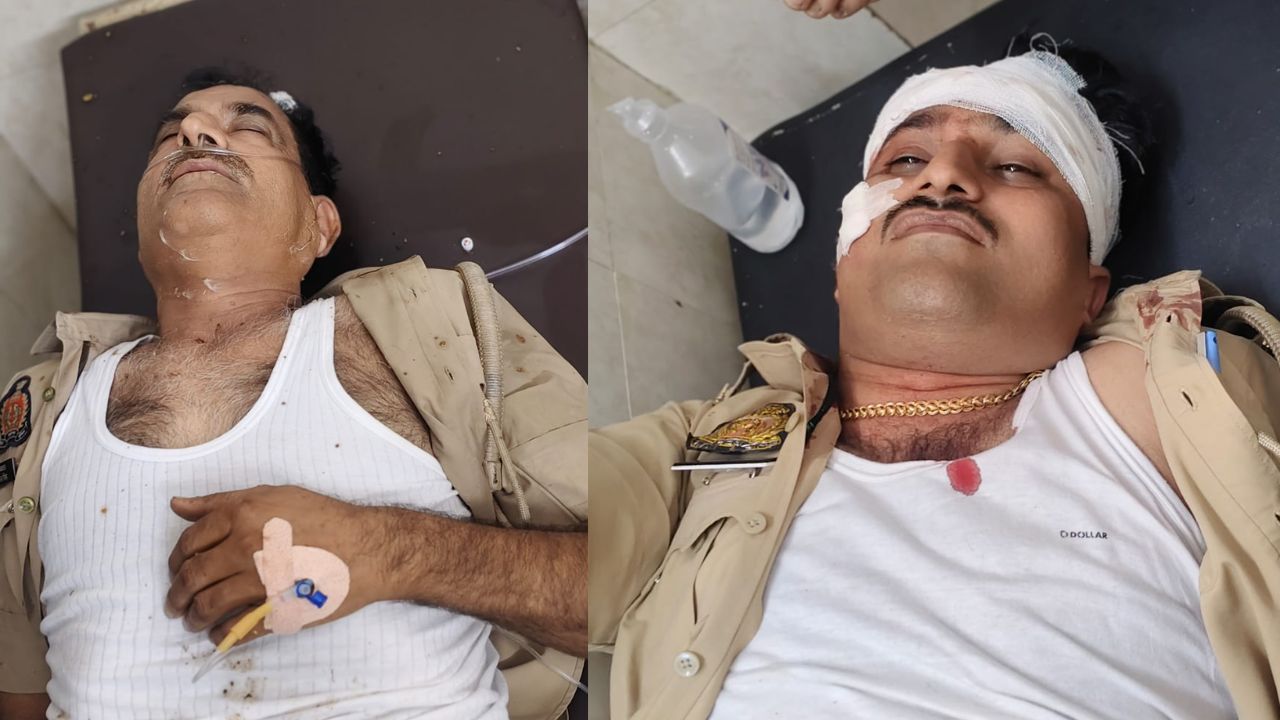 बदायूं में तेज रफ्तार कार बनी आफत : दरोगा और कांस्टेबल बरेली रेफर, पुलिस बाइक के उड़ गए परखच्चे
