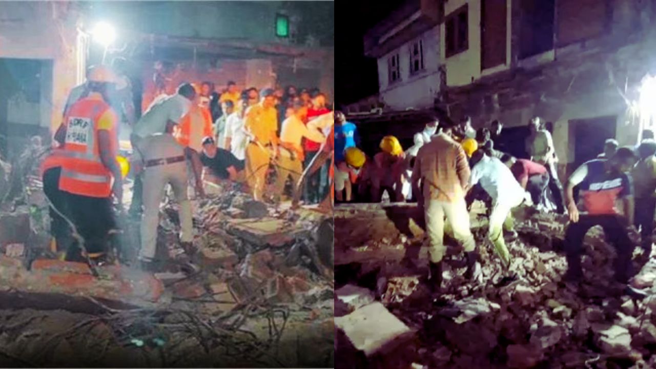 Ambala Building Collapse: अंबाला में बाजार के बीचो-बीच गिरी इमारत, धमाके के बाद मची भगदड़; रेस्क्यू ऑपरेशन का वीडियो वायरल