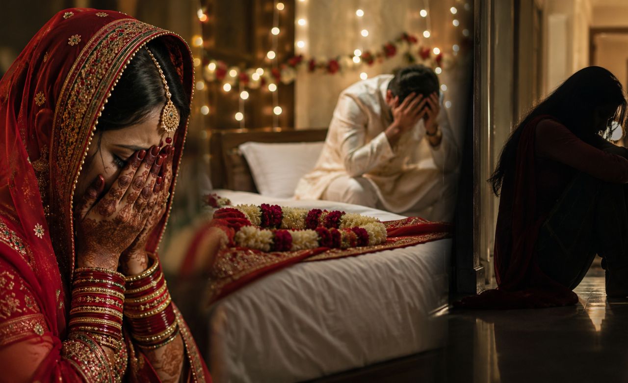 सुहागरात पर दुल्हन ने बताया ऐसा राज, महीनों तक टूटता रहा पति… फिर सामने आया खौफनाक मंजर