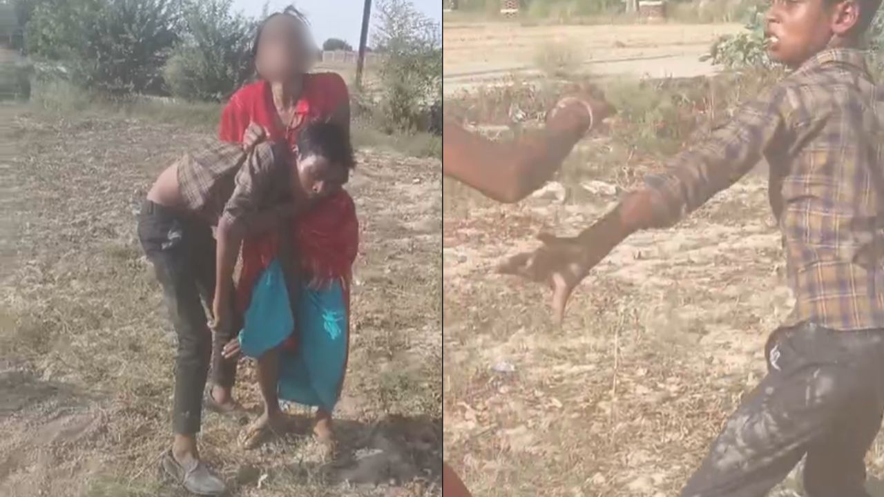 Fatehpur: बकरी चराने को लेकर विवाद, महिला के साथ मारपीट का वीडियो वायरल