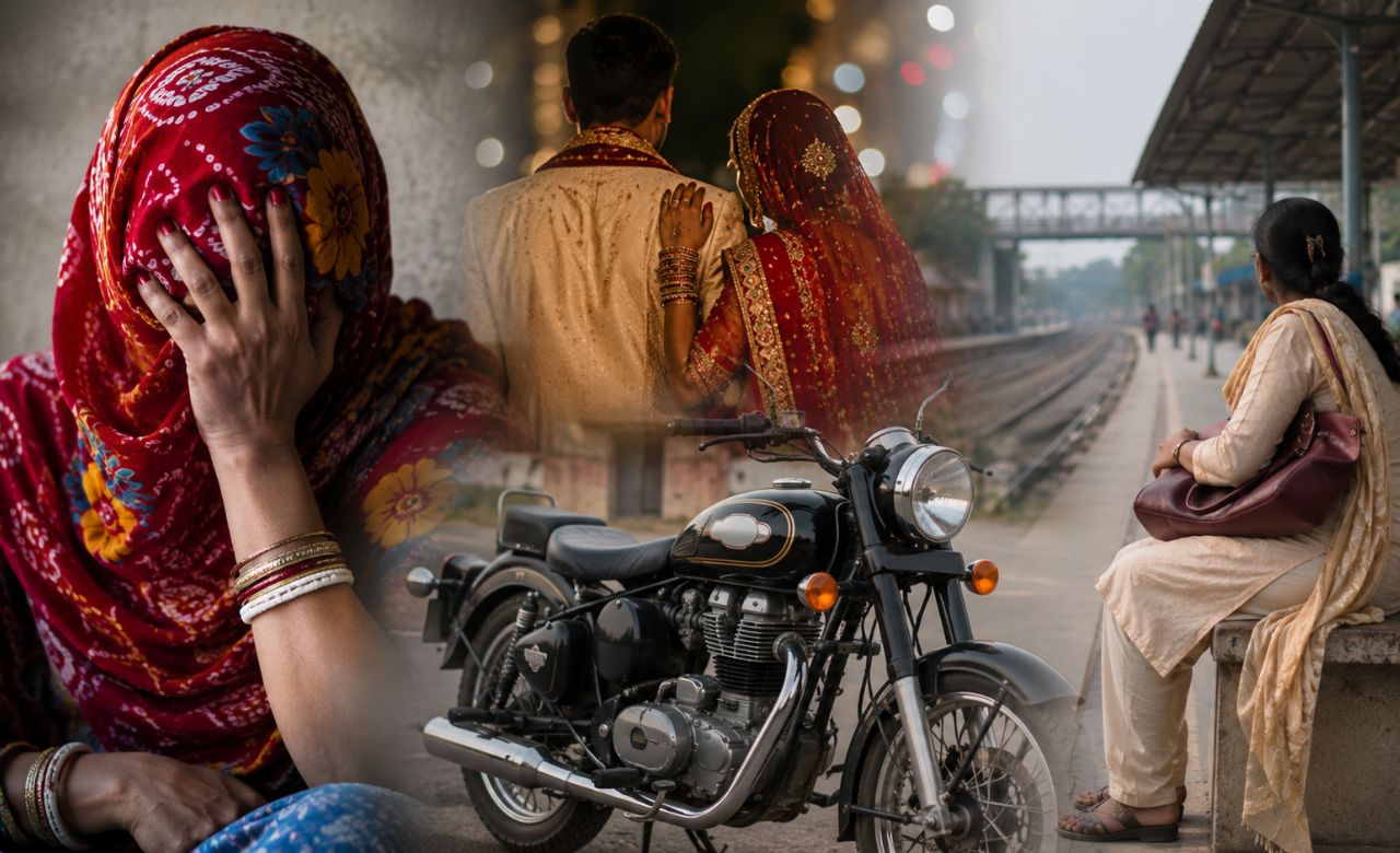 बुलेट नहीं मिली तो छोड़ दिया स्टेशन पर! पत्नी का आरोप- बिना तलाक पति ने कर ली दूसरी शादी