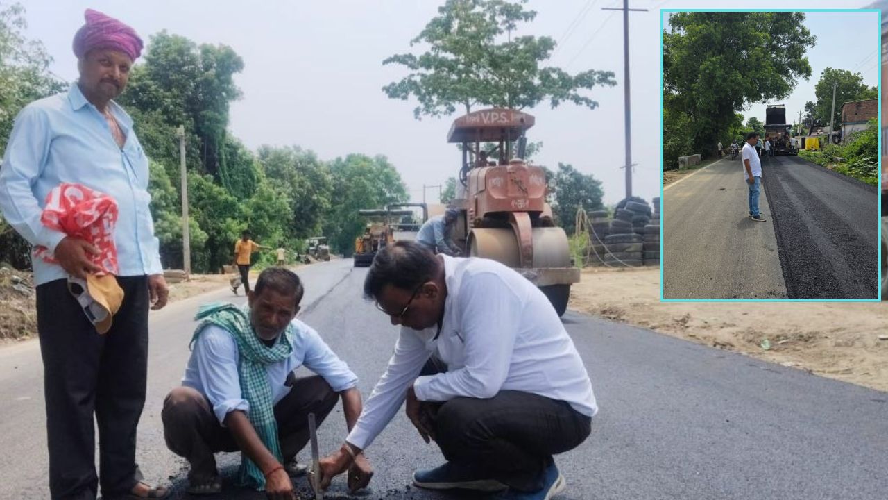 डाइनामाइट न्यूज़ की खबर का असर: गड्ढा मुक्त होगा कोल्हुई का लोटन तिराहा, शुरू हुआ सड़क निर्माण कार्य