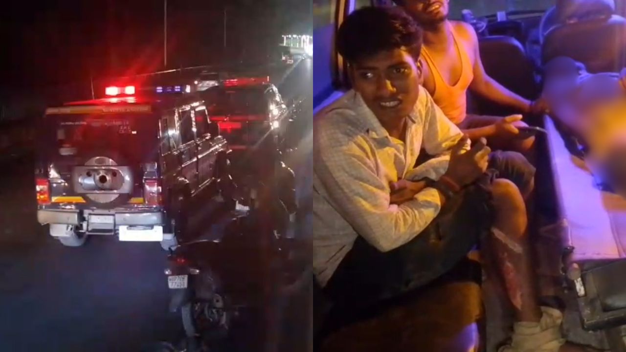 Prayagraj Major accident on the highway: स्ट्रीट लाइट की मरम्मत कर रहे कर्मचारियों को ट्रक ने रौंदा, चार घायल