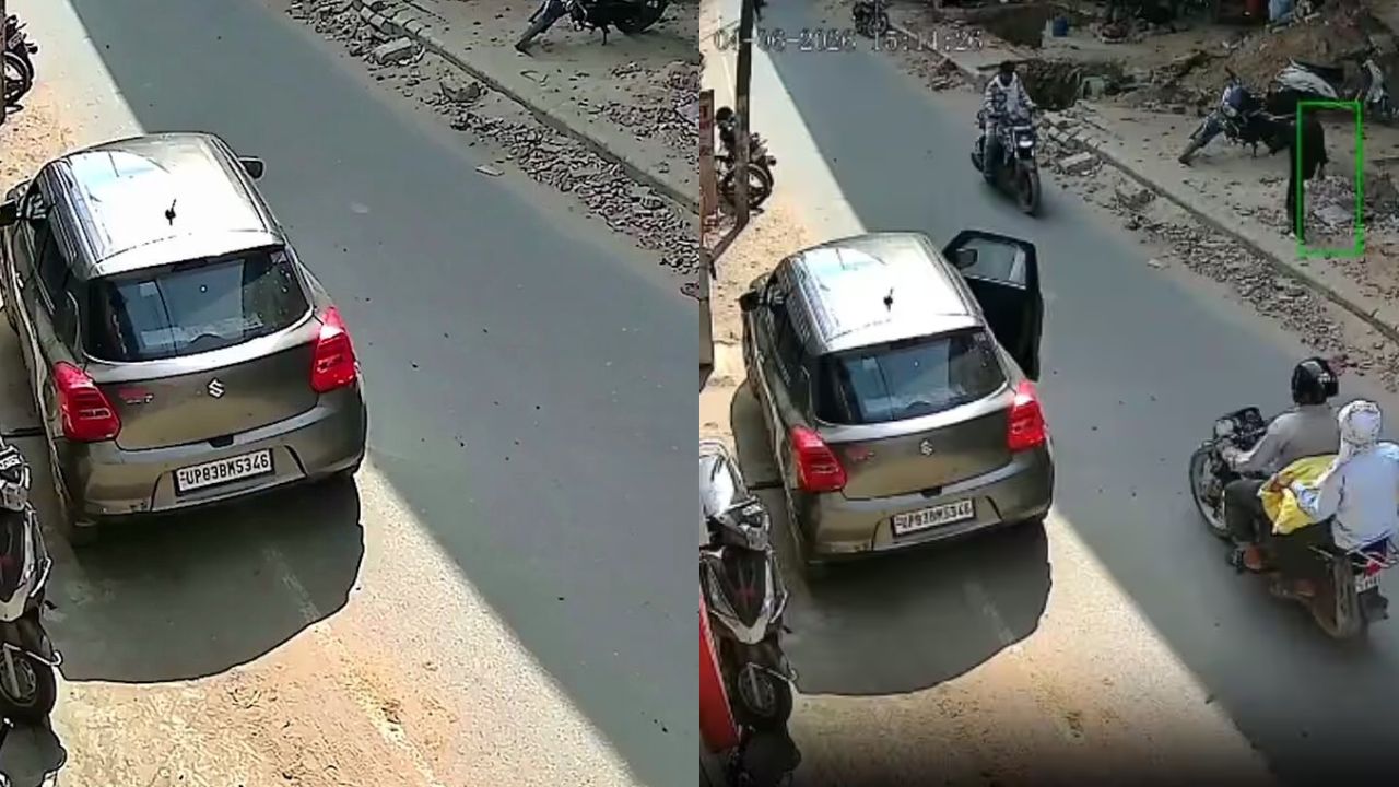Firozabad News: कार का दरवाजा खुला और पलभर में बिखर गया परिवार, CCTV में कैद हुआ दिल दहला देने वाला हादसा