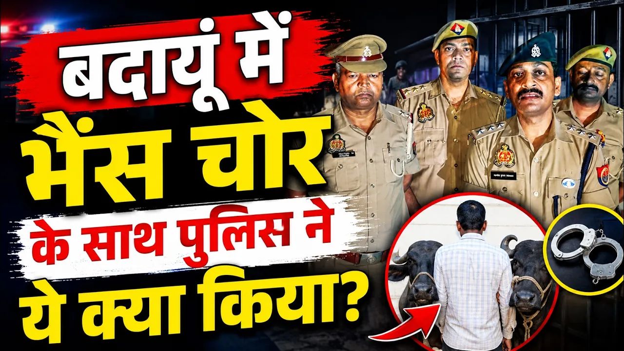 Video: बदायूं में खाकी का कड़ा प्रहार! पशु तस्करों से भिड़ी पुलिस, जानें कैसे नाकाम हुई चोरी