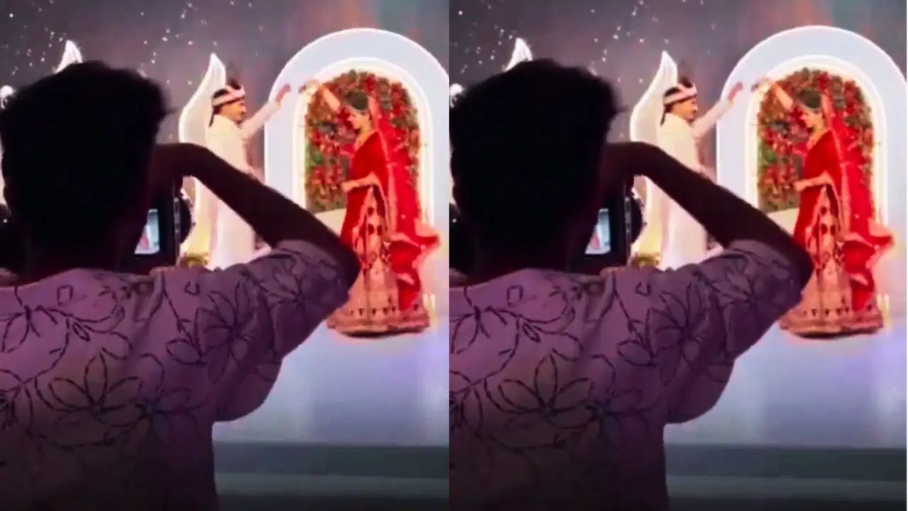 सब्र का बांध टूटा तो कैमरामैन ने सिखाया सबक: वेडिंग फोटोशूट में बार-बार सामने आ रही लड़की का मोबाइल फेंका, वीडियो वायरल