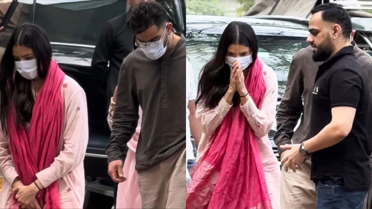 जश्न छोड़ सीधे वृंदावन पहुंचे विराट-अनुष्का, प्रेमानंद महाराज के सामने बैठकर मांगा खास आशीर्वाद; तस्वीरें हुई वायरल