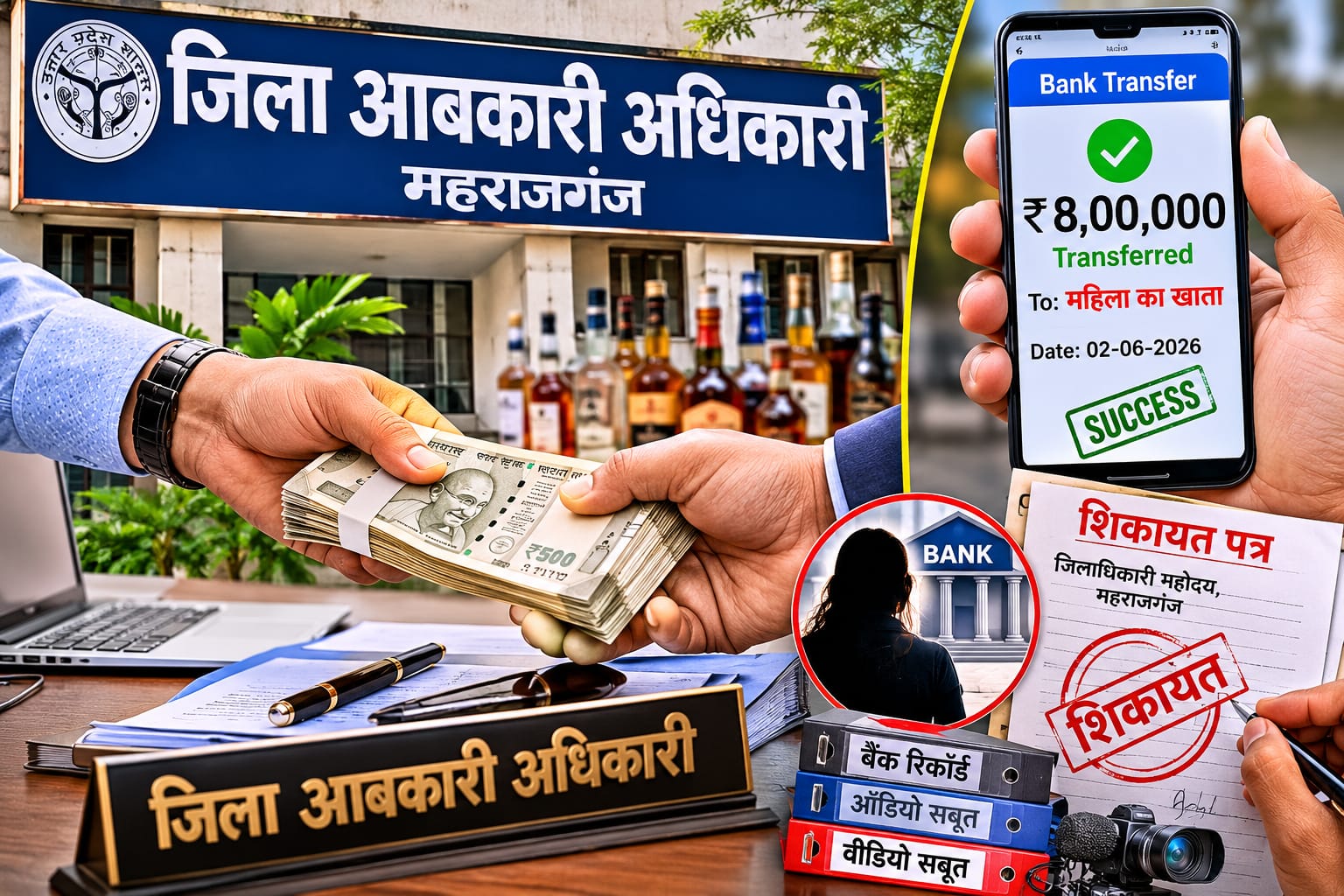 एक शिकायत, 8 लाख का दावा और उठे कई सवाल… महराजगंज आबकारी मामले में आखिर क्या है पूरा सच?
