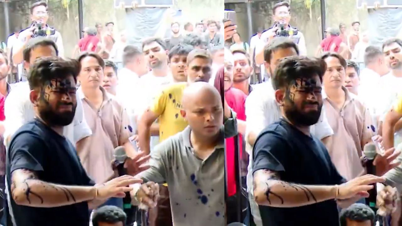 दिल्ली का जंतर-मंतर बना अखाड़ा: भूख हड़ताल के बीच अभिजीत दीपके पर महिला का इंक अटैक, आंदोलन कुचलने की कोशिश या सियासी साज़िश?