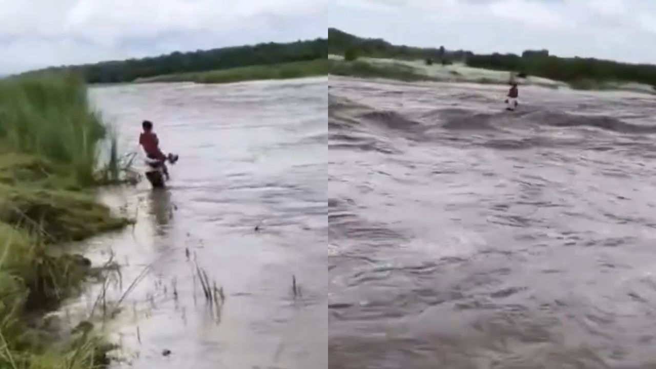 22 नदियां, विकास  सिफर और हथेली पर जान… बिहार की इस तस्वीर को देखकर रो पड़ेगा दिल, सोशल मीडिया पर वीडियो वायरल