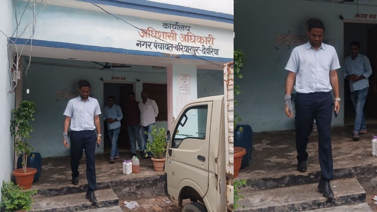 देवरिया: डीएम अचानक नगर पंचायत बरियारपुर पहुंचे, बोले-प्रमाण पत्र बनवाने के लिए किसी को नहीं करना पड़े दफ्तर की परिक्रमा