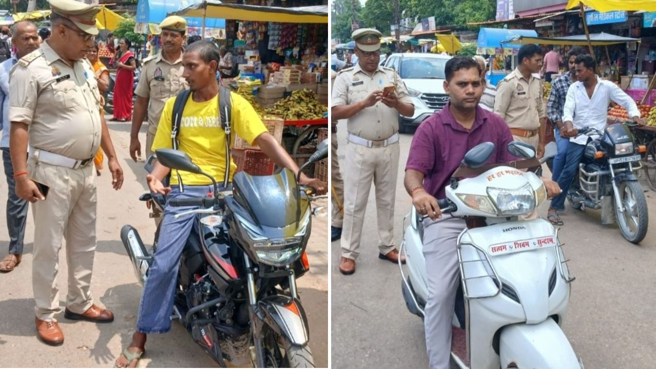 Deoria Traffic News: यातायात पुलिस का बड़ा एक्शन, 97 वाहनों का ई-चालान, 3 गाड़ियां सीज