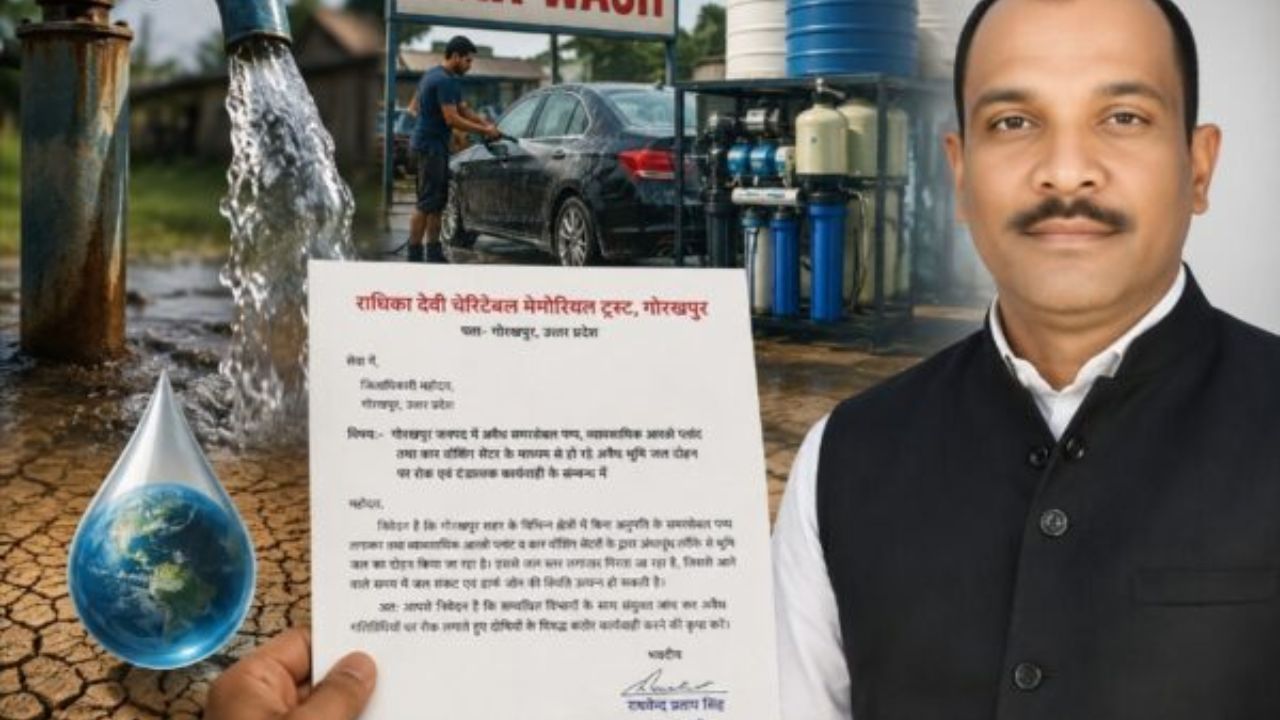 गोरखपुर में भूजल दोहन पर उठे सवाल, DM से अवैध समरसेबल और RO प्लांट पर कार्रवाई की मांग