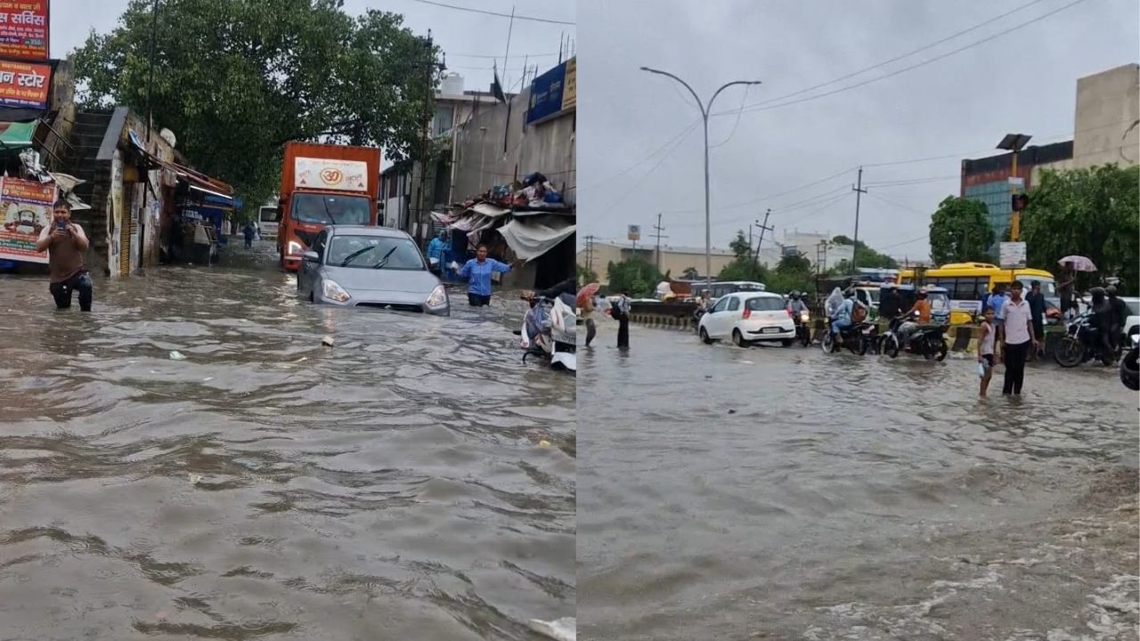 DN Exclusive: ग्रेटर नोएडा की सड़कें बनी तालाब, दुकानों में घुसा पानी, देखें Videos और Photos