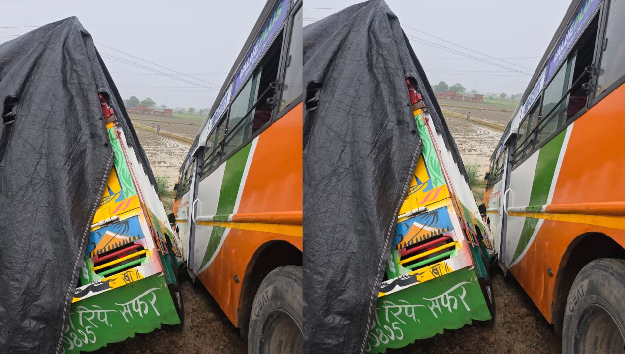 Hathras News: मथुरा-बरेली हाईवे पर दो रोडवेज बसों की आमने-सामने भिड़ंत, एक दर्जन यात्री घायल