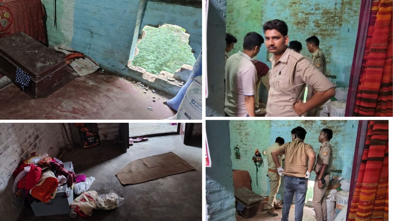 छत पर सोता रहा परिवार, दीवार काटकर 15 लाख पार गाजीपुर के मोहम्मदपुर गांव में चोरों का बड़ा कांड