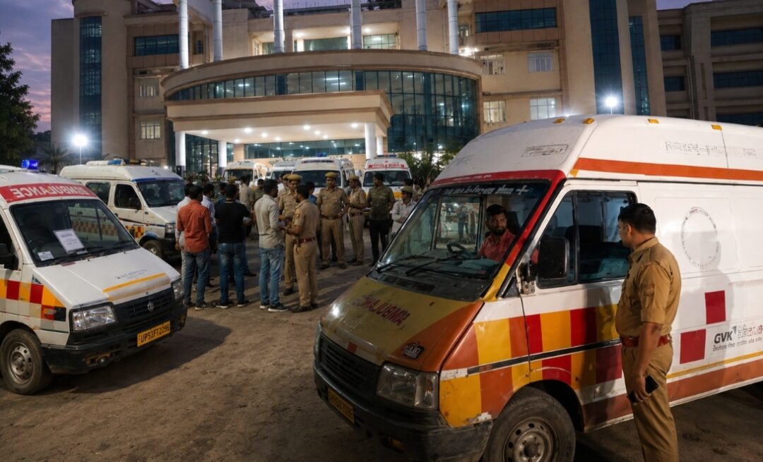 BRD मेडिकल कॉलेज के बाहर मरीजों का ‘खेल’ पकड़ में आया! रातों-रात 18 एम्बुलेंस पर पुलिस का बड़ा एक्शन