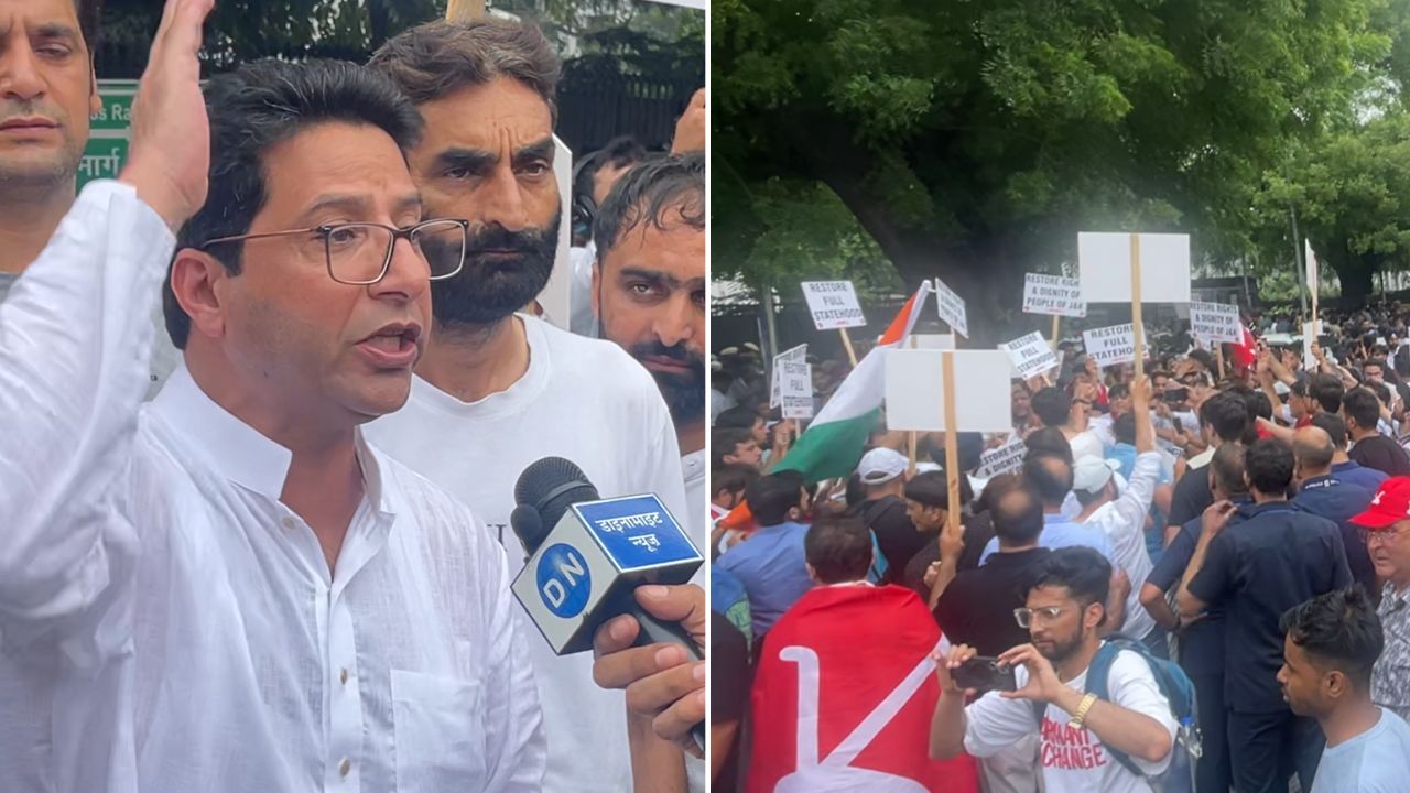Delhi Police को नई चुनौती, अब जम्मू कश्मीर के लोगों ने खोला मोर्चा, भीड़ ने किया संसद मार्ग से लेकर पूरी नई दिल्ली का चक्का जाम