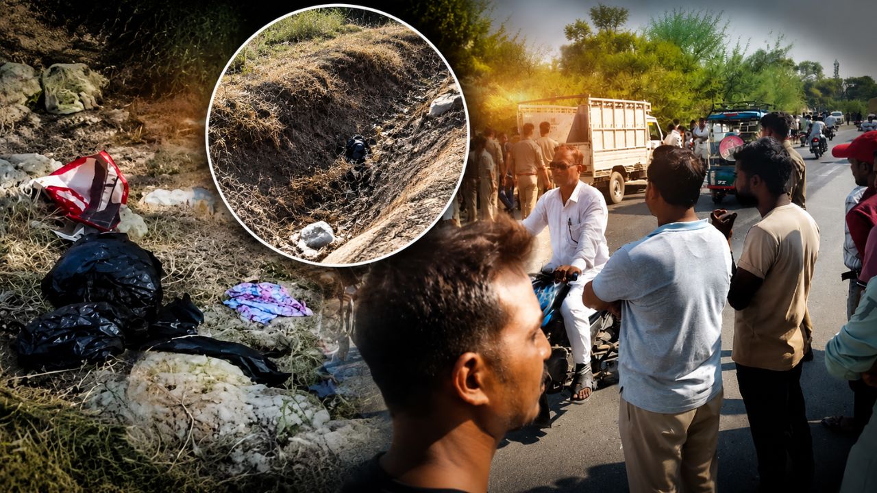 हाईवे किनारे झाड़ियों में काली पन्नी… और अंदर का खौफनाक सच, जौनपुर में महिला का शव मिलने से मची सनसनी