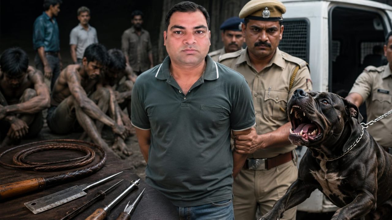 हंटर, नुकीले हथियार और खूंखार पिटबुल; बेबस मजदूरों को तड़पाने वाला अंकित बालियान हरियाणा के पलवल से अरेस्ट