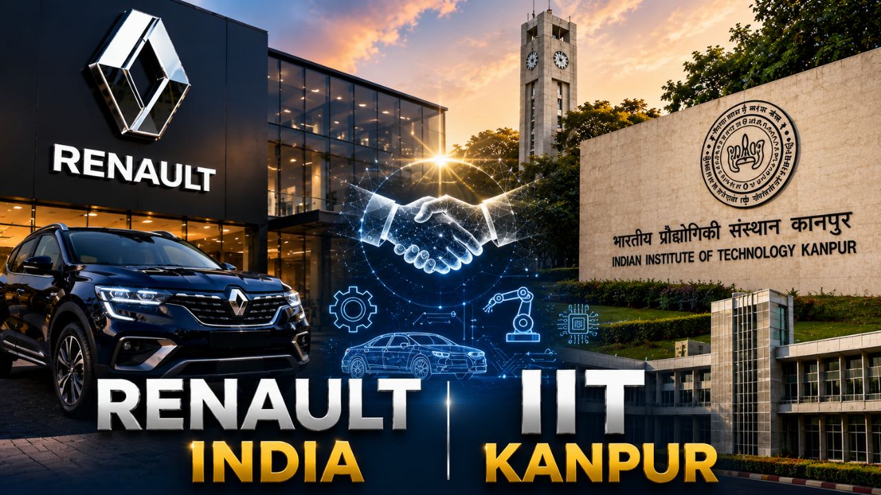 भारत में हाईटेक कारें बनाने के लिए Renault India ने IIT Kanpur से मिलाया हाथ, MoU साइन