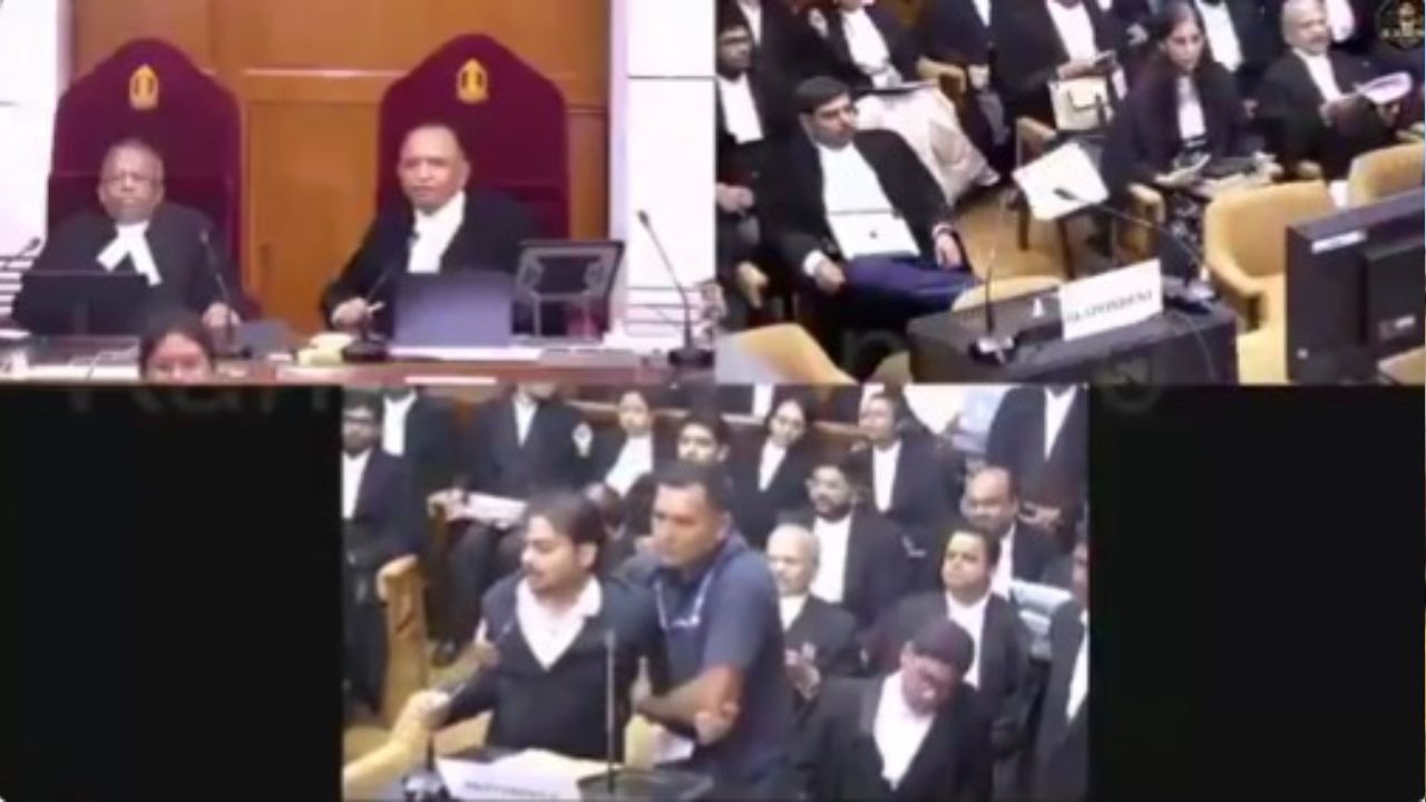 सुप्रीम कोर्ट में सुनवाई के दौरान बड़ा बवाल और हंगामा, CJI को अपशब्द, कोर्ट रूम में उछाले कागज; आरोपी अरेस्ट