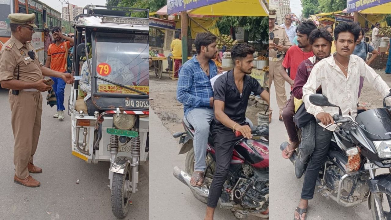 देवरिया में अचानक सड़कों पर उतरी ट्रैफिक पुलिस… कुछ ही घंटों में 86 वाहन चालकों पर टूटा नियमों का शिकंजा