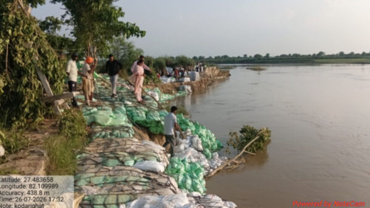 Balrampur: बाढ़ सुरक्षा को लेकर एक्शन में प्रशासन, ADM ने अधिकारियों को चेताया